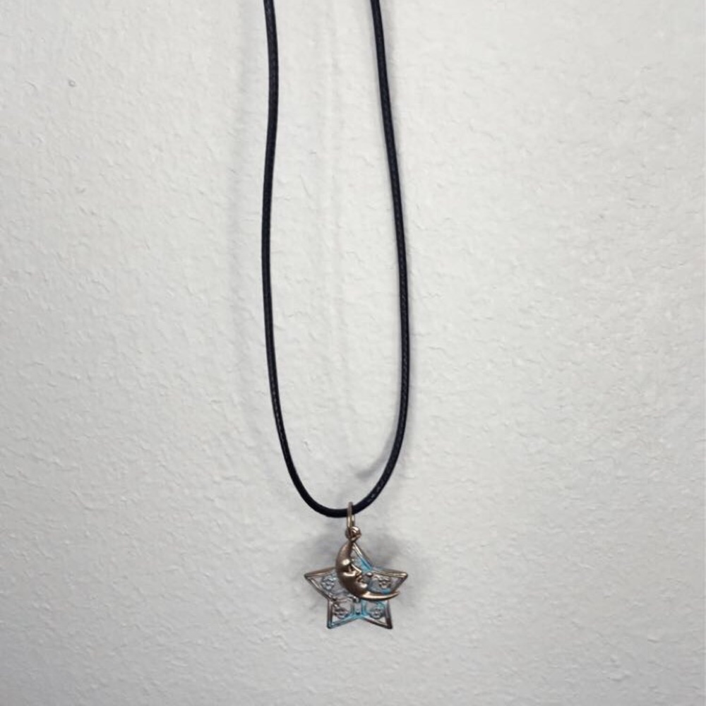 Star and moon necklace